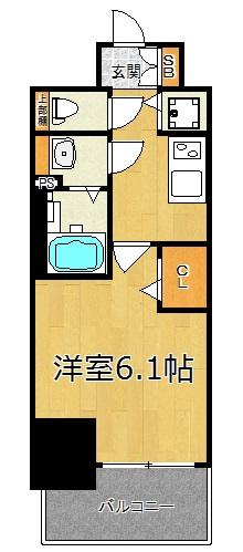 プレサンス塚本駅前 間取り図画像