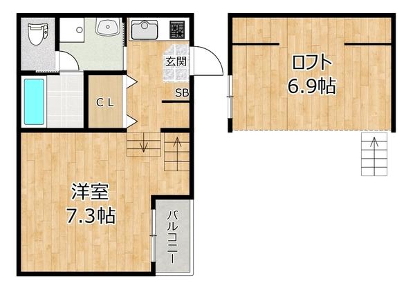 アールグレイス塚本 間取り図画像