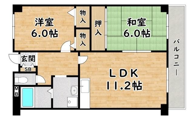 ロイヤルコート歌島 間取り図画像