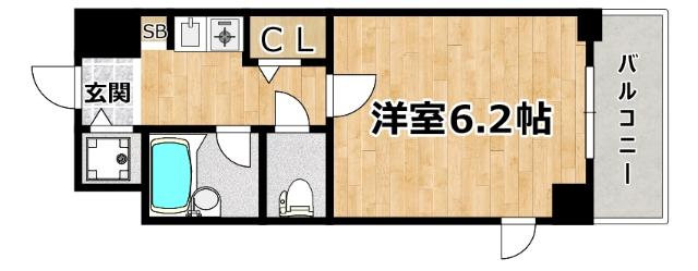 パラシオ塚本Ⅱ 間取り図画像
