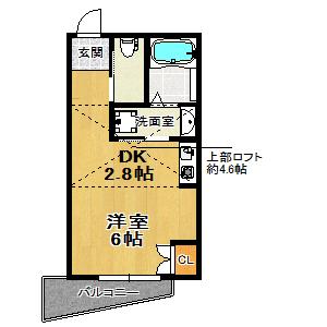ＲＩＨＩＴＯ新大阪ＷＥＳＴ（201） 間取り図画像