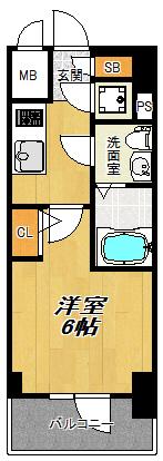 エスリード大阪シティノース（512.） 間取り図画像