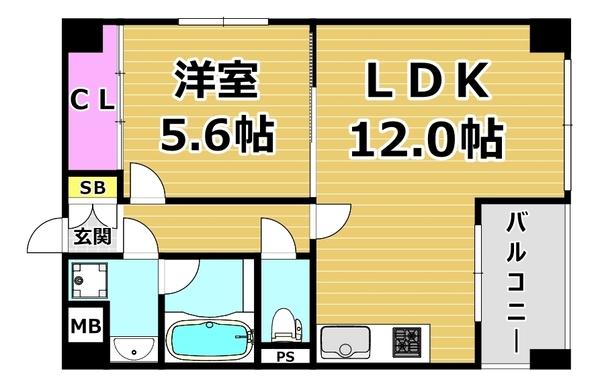 フラッツパーク塚本 間取り図画像