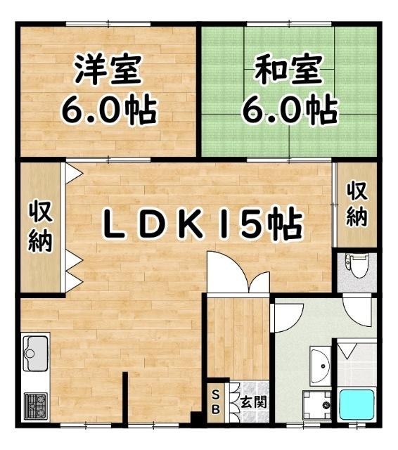 生和マンション 間取り図画像