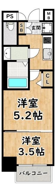 MJC大阪リベルテ 間取り図画像