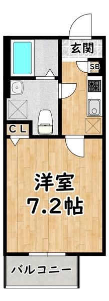 CRASTINE姫島 間取り図画像