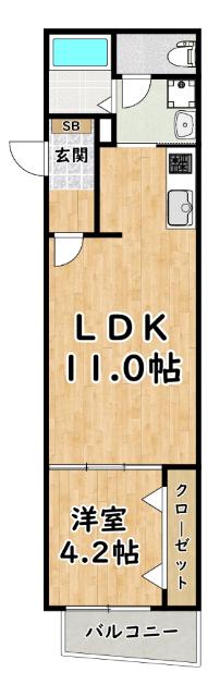 レジデンスコート十三 間取り図画像