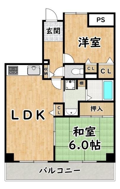 大阪市淀川区三津屋南マンション 間取り図画像