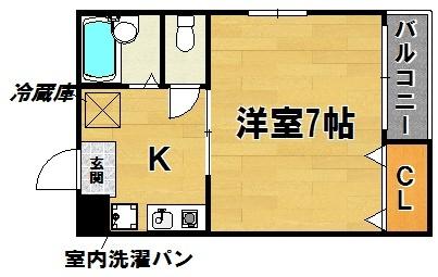 エステート塚本 間取り図画像