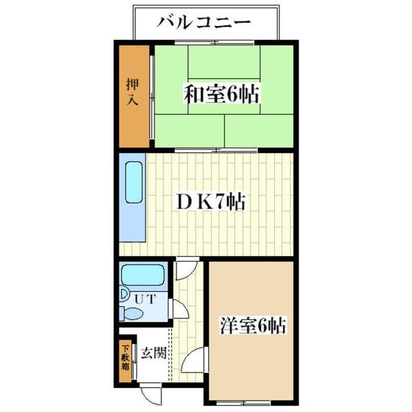 大和田ローズマンション 間取り図画像