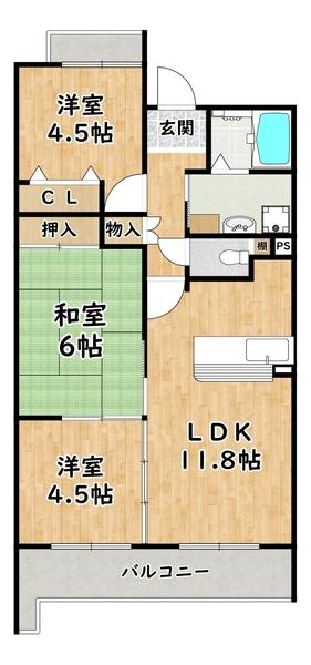 エクセル姫島 間取り図画像