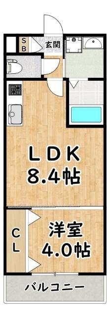 H−maison御幣島Ⅰ 間取り図画像