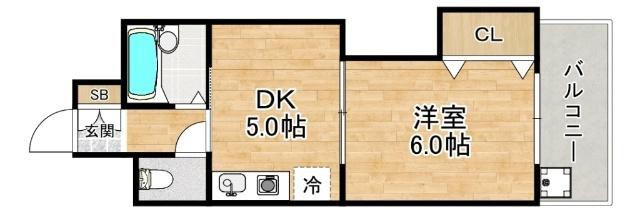 大阪市淀川区新北野マンション 間取り図画像