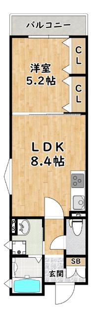 ラモーナ佃Ⅱ 間取り図画像