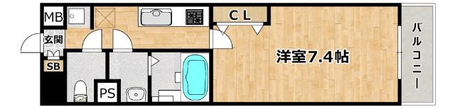 大阪市淀川区十三本町マンション 間取り図画像