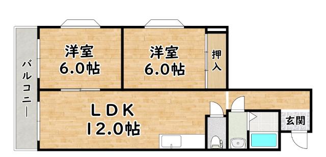 アルトピノ花川 間取り図画像
