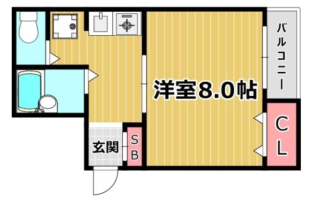 ハイツリリーフ（402.） 間取り図画像
