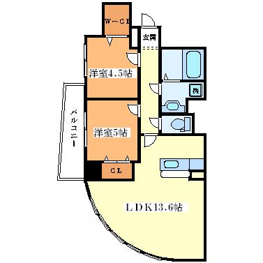 COCO MARINI 間取り図画像