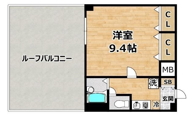 アルビオン新北野 間取り図画像