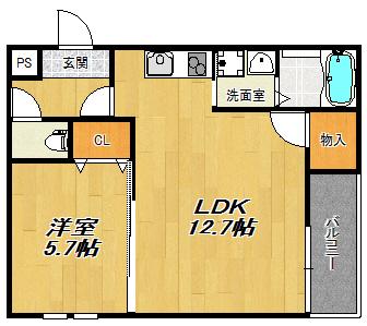 フジパレスＫⅠ番館 間取り図画像
