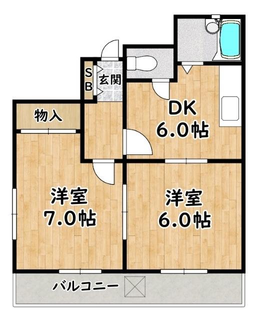 ブールバール塚本Ⅱ 間取り図画像