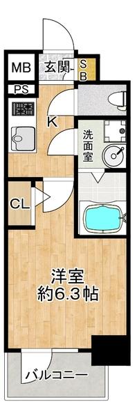 エスリード新北野グランリンク 間取り図画像