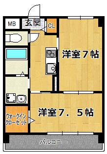 プラム・サン 間取り図画像