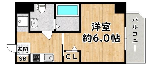 グランパシフィック十三元今里 間取り図画像