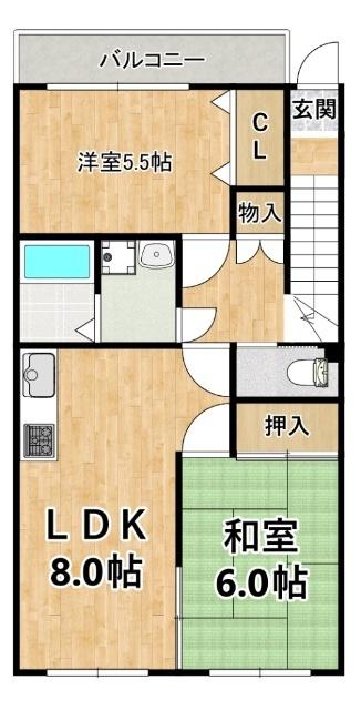 アーバングロウス千船 間取り図画像