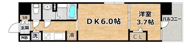 LUORE+新大阪SOUTH 間取り図画像