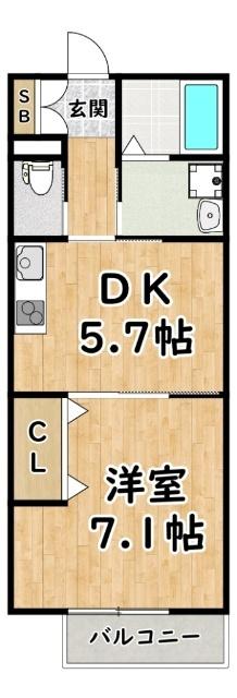 ソレイユ酒庄 間取り図画像