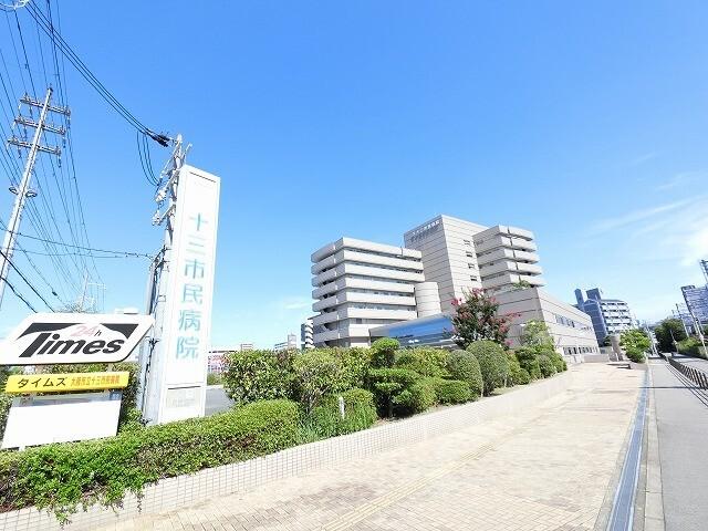 大阪市立十三市民病院：619m