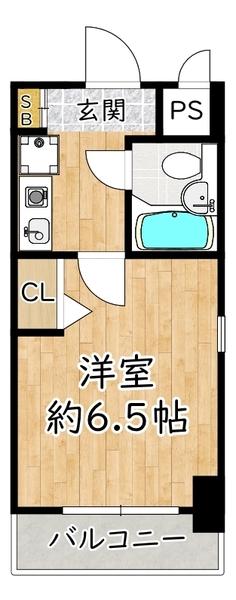 東向き角部屋です。