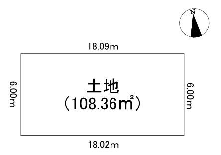 吉野４丁目売り土地 区画図