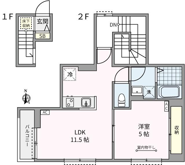 Place　Yaem（202） 間取り図画像