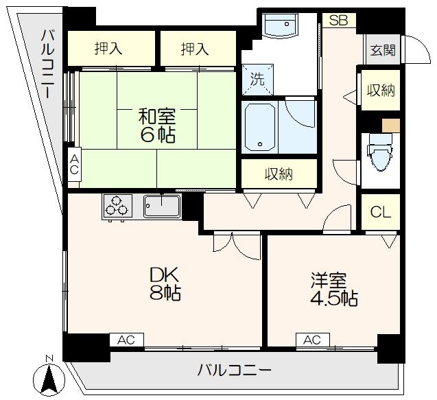 フリーアメニティ瀬戸（202） 間取り図画像
