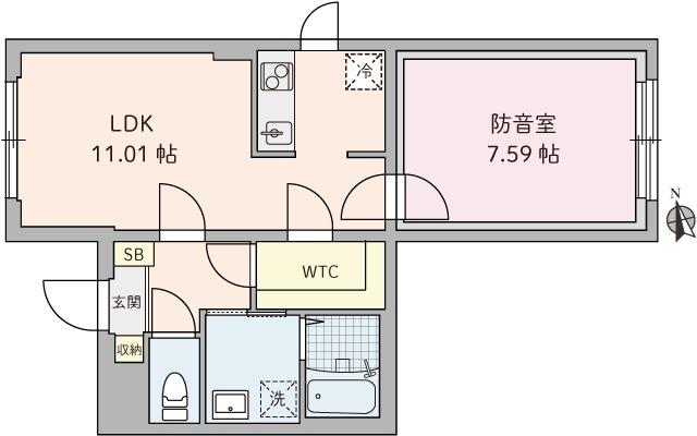 ラシクラス野方（502） 間取り図画像
