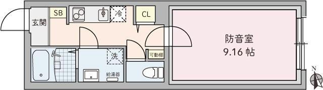 ラシクラス野方（201） 間取り図画像