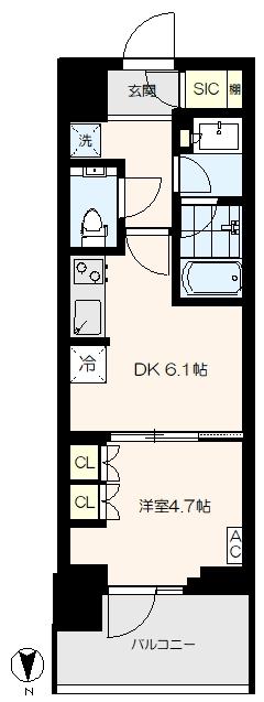 パークシティ中野ザタワーエアーズ（402） 間取り図画像
