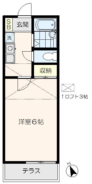 ツインハウスB棟（103） 間取り図画像