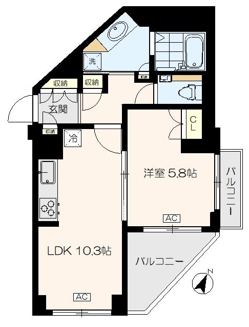 豊玉サンライトマンション（702） 間取り図画像
