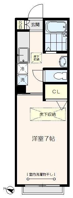 シトラスⅠ（102） 間取り図画像