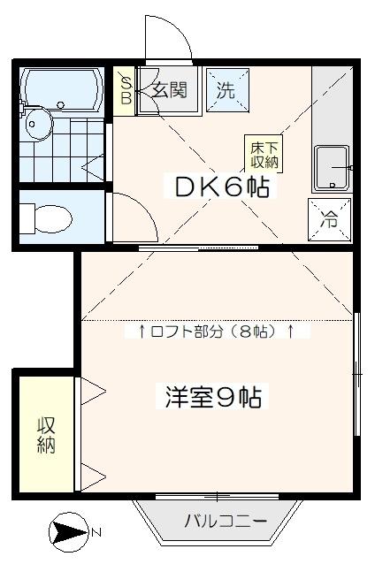 コーポ寿（205） 間取り図画像