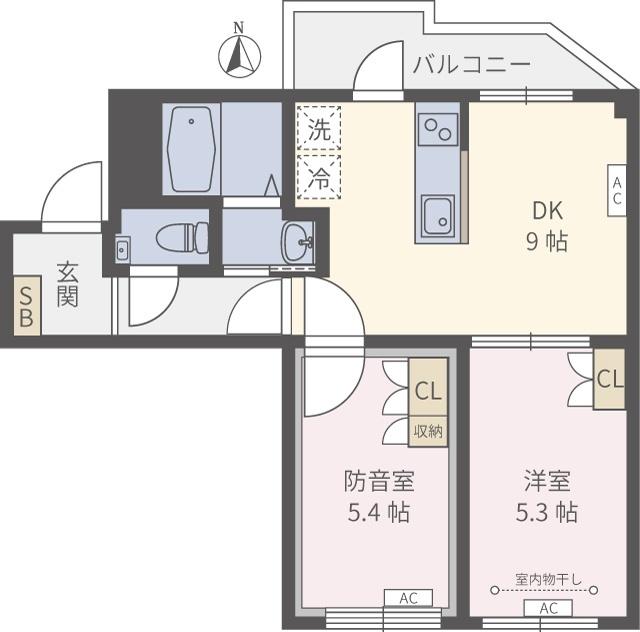 ラシクラスGNコート練馬（302） 間取り図画像