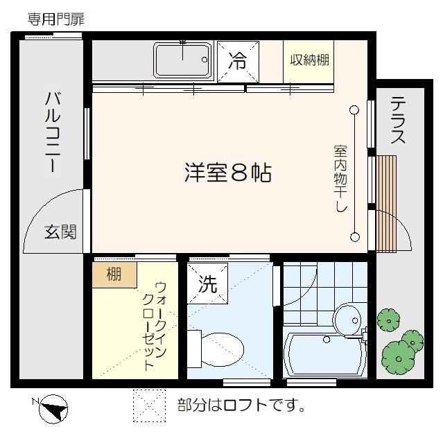 コートヤード（WEST8） 間取り図画像