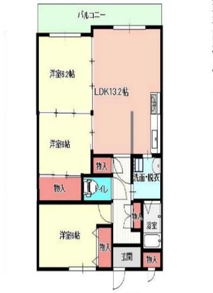 福々邸弐番館（208） 間取り図画像