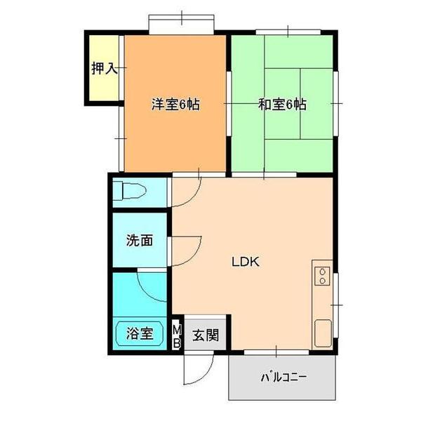 パークサイド西武庫（101） 間取り図画像