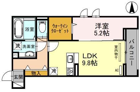 D-room塚口町（201） 間取り図画像