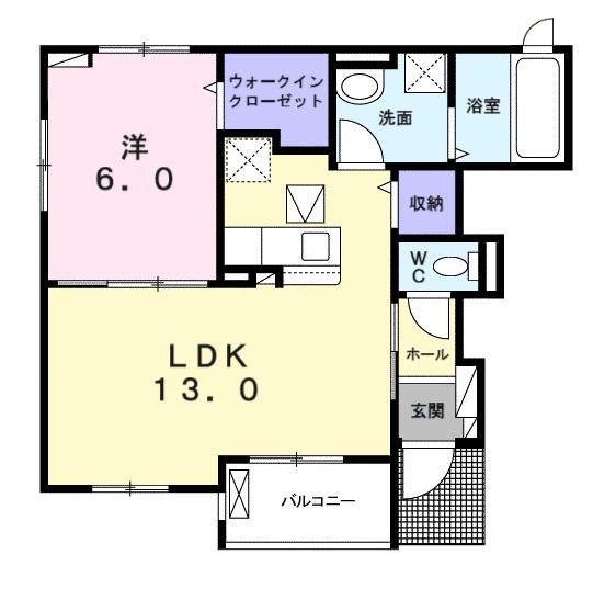 ソラティオ・Ｋ（101） 間取り図画像