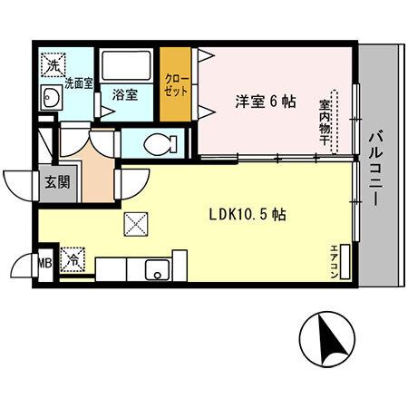 ナイスコート　Ⅱ（106） 間取り図画像